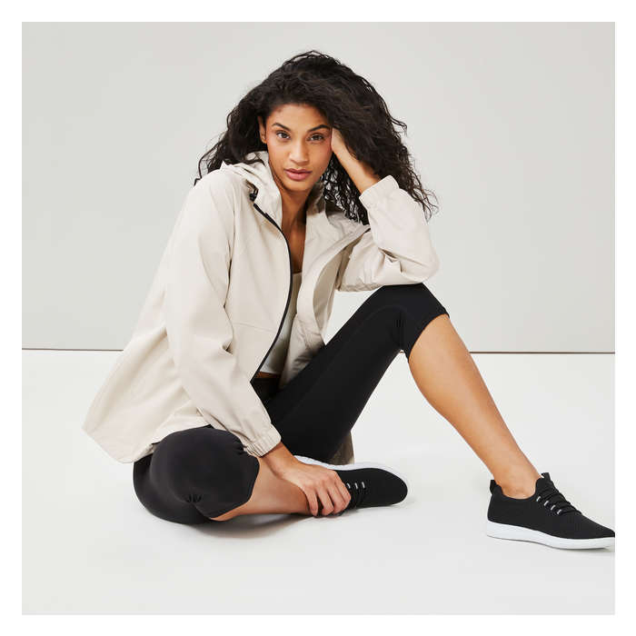 Women's Short Raincoat - Light Sand